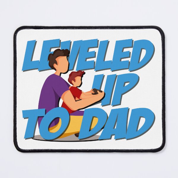 Item preview, Leveled Up To Dad, Father, Son, Daughter, designed and sold by Henrylizarraga.