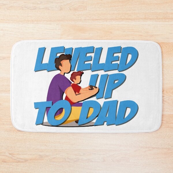 Item preview, Leveled Up To Dad, Father, Son, Daughter, designed and sold by Henrylizarraga.