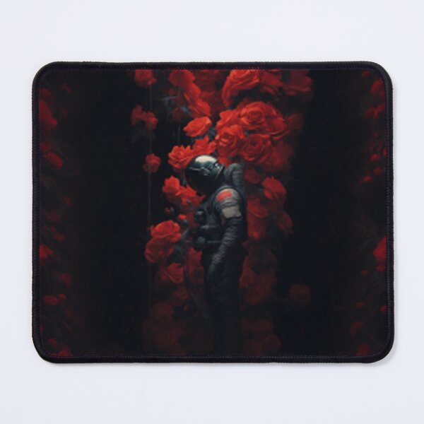 Item preview, Crimson Bloom: An Astronaut's Dream Amidst the Cosmic Abyss designed and sold by -DEEWOLF-.
