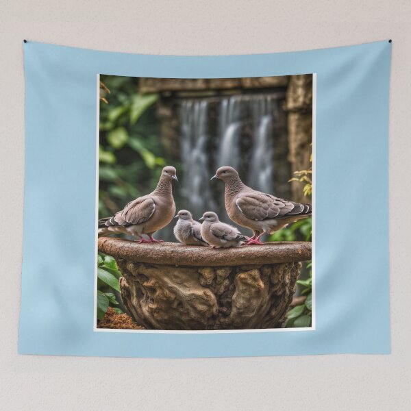 Item preview, Mourning dove family designed and sold by seahorse crossing.