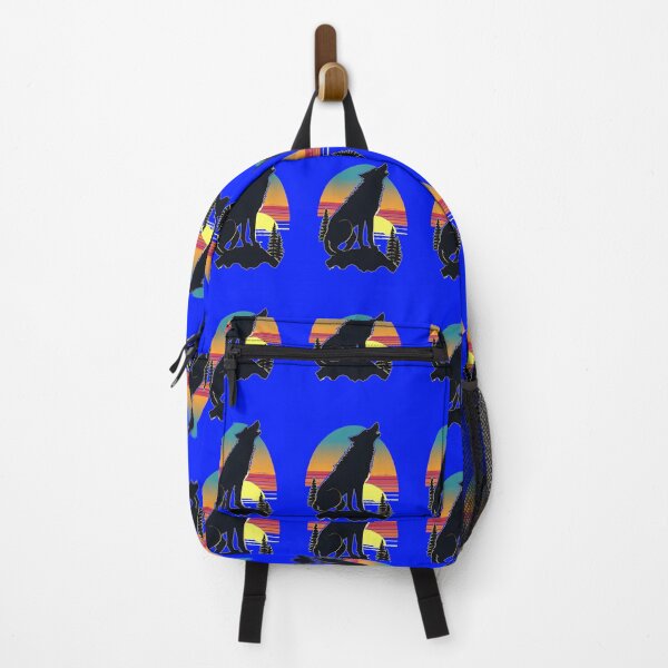 Item preview, Wild Horizon: Minimalist Silhouetted Wolf at Retro Sunset. designed and sold by leyfinder.