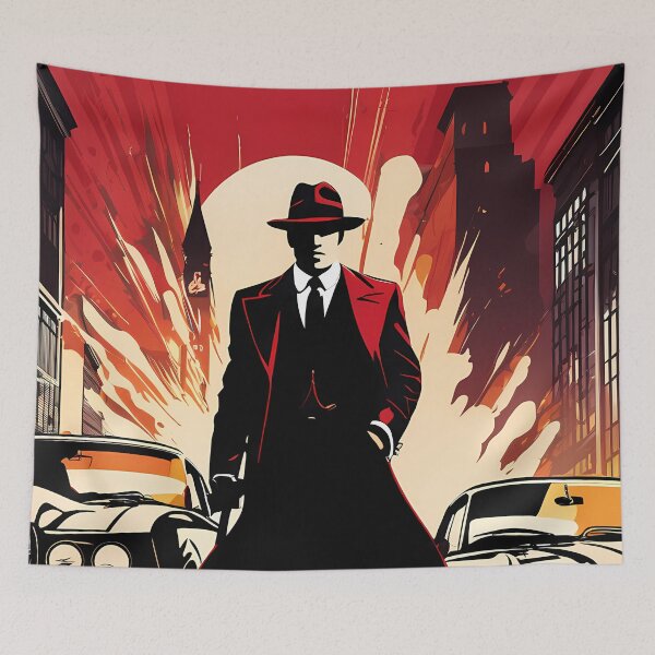 Item preview, Clandestine Art: Digital Silhouettes Reveal the Underworld of the Mafia designed and sold by Artedig.
