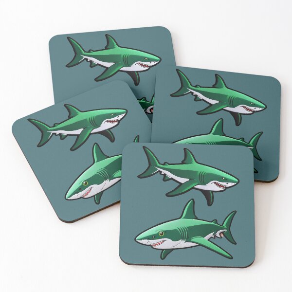 Item preview, Green Shark On Patches, Funny Iron On Patches designed and sold by saloui.