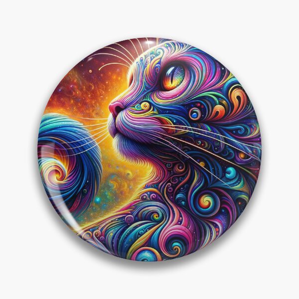 Item preview, Spiral Mystic Galaxy Rainbow Cat designed and sold by sweetbelle.