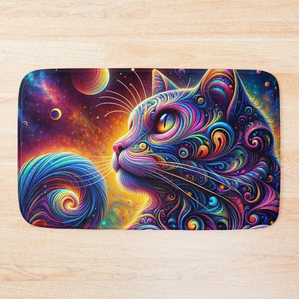 Item preview, Spiral Mystic Galaxy Rainbow Cat designed and sold by sweetbelle.