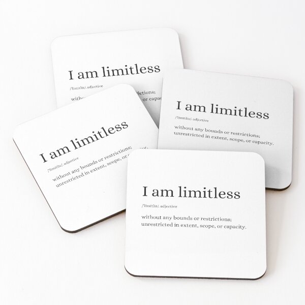 Item preview, I am limitless inspirational words designed and sold by tealborealis.