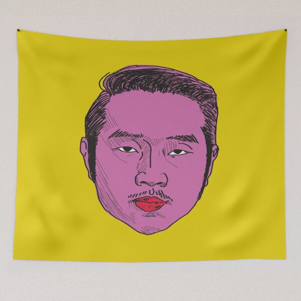 Item preview, Pink face of hairdresser Jiang Bao designed and sold by bwasylewicz.