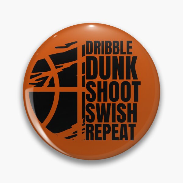 Item preview, Dribble Dunk Shoot Swish Repeat Abstract Basketball  designed and sold by Guess4best.