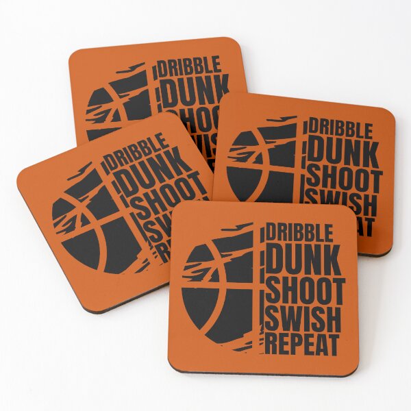 Item preview, Dribble Dunk Shoot Swish Repeat Abstract Basketball  designed and sold by Guess4best.