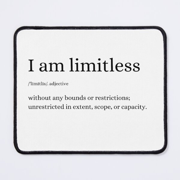 Item preview, I am limitless inspirational words designed and sold by tealborealis.