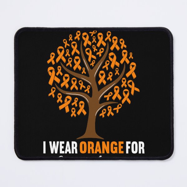 Item preview, I Wear Orange for Leukemia Awareness Orange Ribbon Tree designed and sold by MobyStickers.