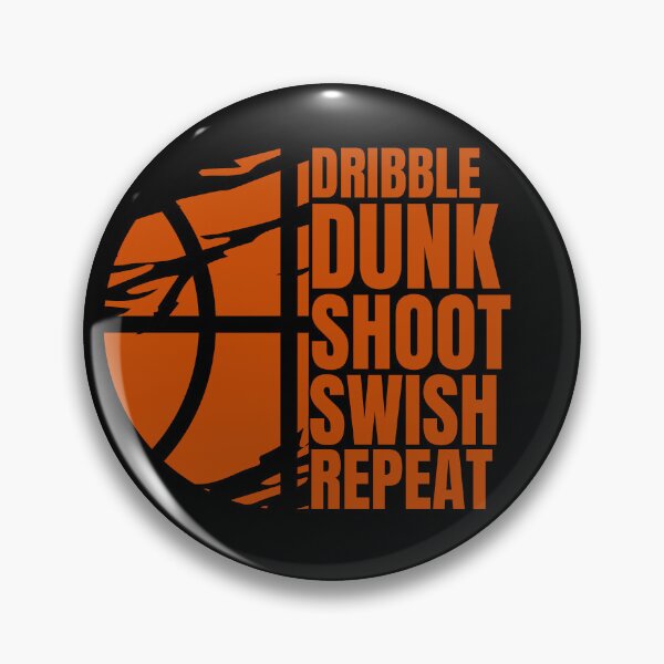 Item preview, Dribble Dunk Shoot Swish Repeat Abstract Basketball  designed and sold by Guess4best.