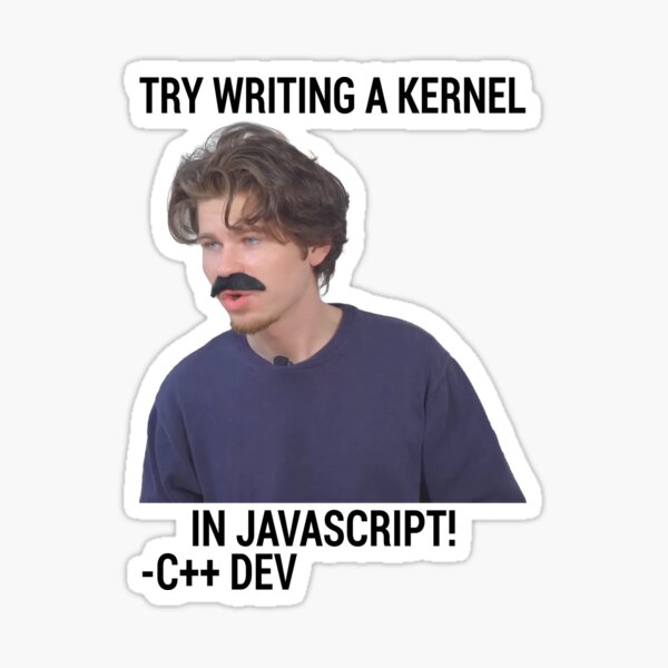 "C++ - Kernel in Javascript" Sticker for Sale by posix | Redbubble