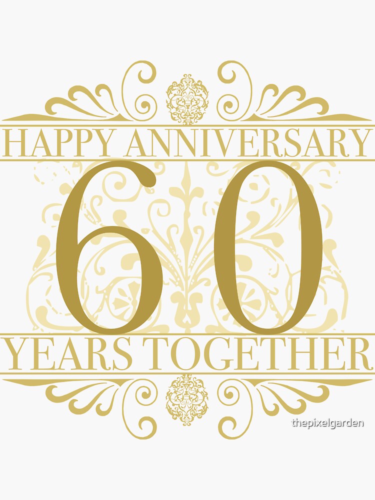 Celebrating 40th Anniversary Sticker for Sale by thepixelgarden