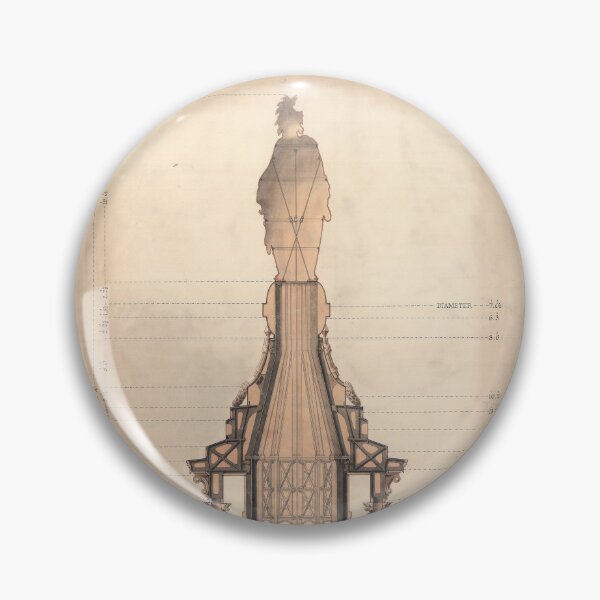 Item preview, Section drawing of Capitol Dome - Colour designed and sold by SLGA-Designs.