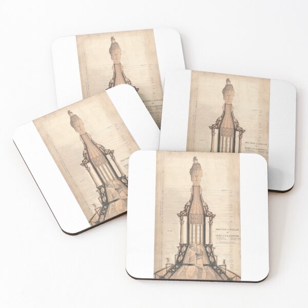 Item preview, Section drawing of Capitol Dome - Colour designed and sold by SLGA-Designs.