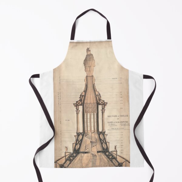 Item preview, Section drawing of Capitol Dome - Colour designed and sold by SLGA-Designs.