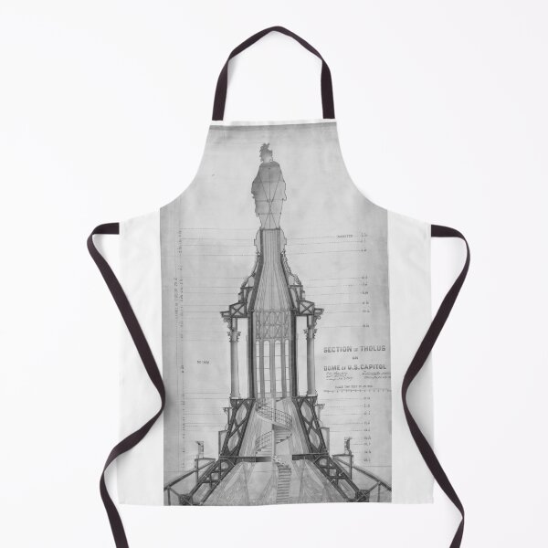 Item preview, Section drawing of Capitol Dome - Black and White designed and sold by SLGA-Designs.