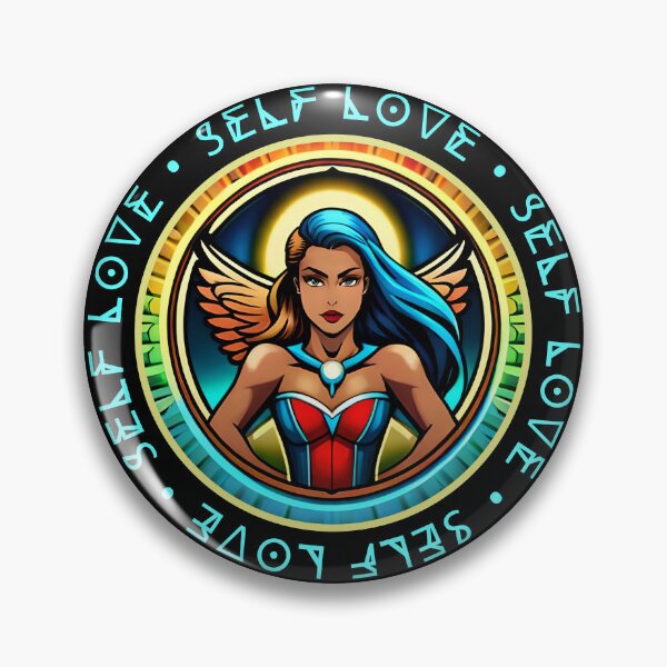 Item preview, Superhero Woman Cyan Self Love Rainbow Angel Yellow  designed and sold by Melan Designs.