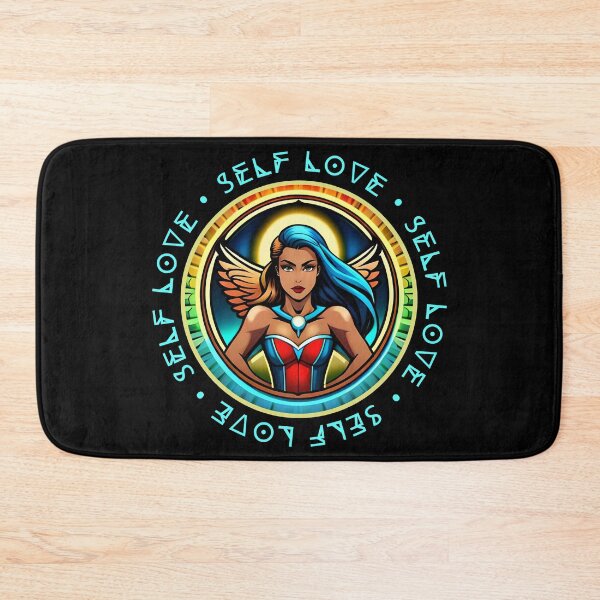Item preview, Superhero Woman Cyan Self Love Rainbow Angel Yellow  designed and sold by Melan Designs.