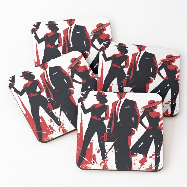 Item preview, Mafia in Abstraction: Digital Silhouettes that Break the Mold designed and sold by Artedig.