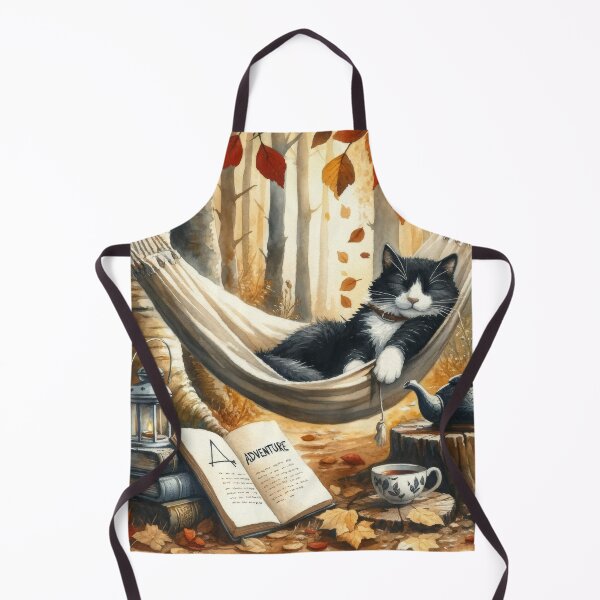 Item preview, Black and White Tuxedo Cat Dreaming of Adventure designed and sold by sweetbelle.