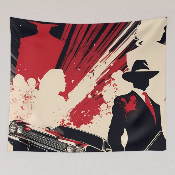 Item preview, Chronological Silhouettes: Mafia in Digital Art that Rescues Past Eras designed and sold by Artedig.