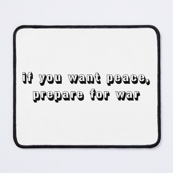 Item preview, if you want peace, prepare for war - latin saying quote designed and sold by EmeraldeaArt.