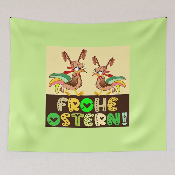 Item preview, Easter bunny chickens designed and sold by minimalartstory.