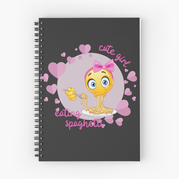 Item preview, Cute Girl Eating Spaghetti  designed and sold by mwagie.