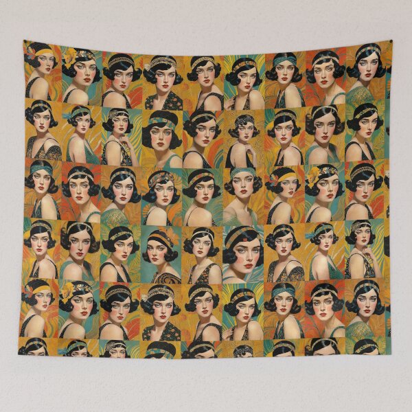 Item preview, A pattern with 1920s  24 femme fatale designed and sold by Lefteris Betsis.