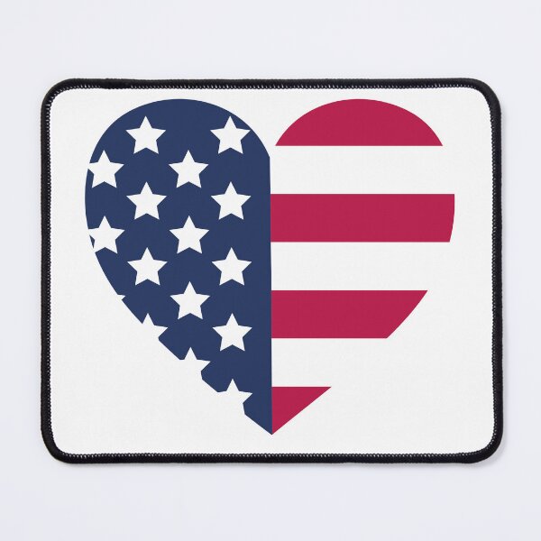 Item preview,  US Flag Dog Bandannas, US flag pet collars adorned with a heart and stars by Belle Treasure Chest designed and sold by Luetta  Stuger- Fleming.