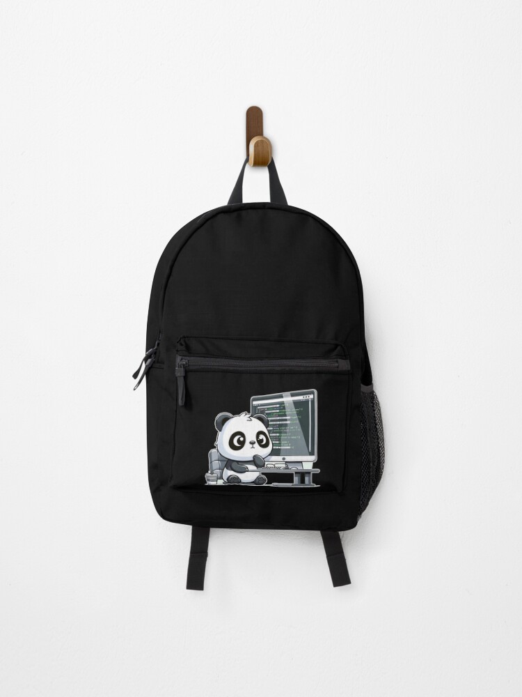 Thumbnail 1 of 3, Backpack, Programmer Panda Coding Genius designed and sold by lAnJefurtifeu.