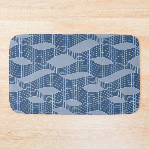 Item preview, Tennis net with blue waves pattern designed and sold by marufemia.