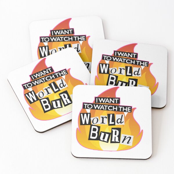 Item preview, I Want to Watch the World Burn Mean Girls designed and sold by Mayass-Art.
