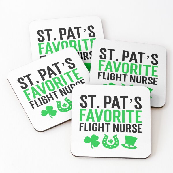 Item preview, St. Patrick's Day Flight Nurse designed and sold by Whackadoodletee.