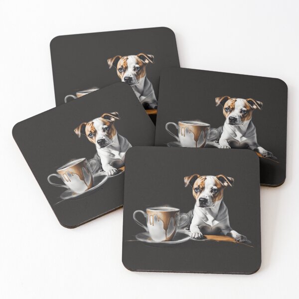 Item preview, Cute dog and coffee design designed and sold by cannon777.