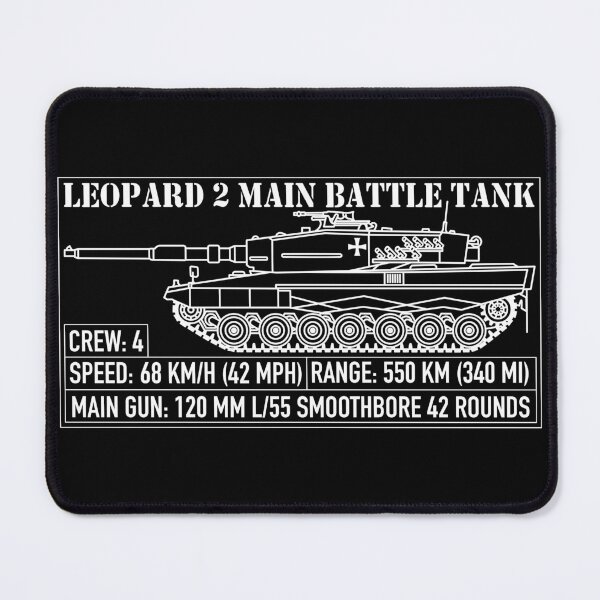 Item preview, Leopard 2 German Army Tank Blueprint Infographic Gift designed and sold by MilitaryMart.