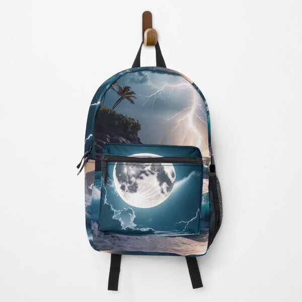 Item preview, Night ocean with full moon designed and sold by FGCART.