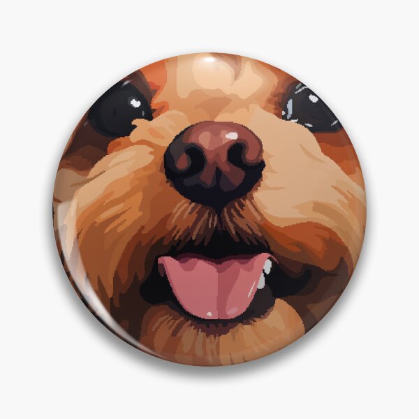 Item preview, Funny Poodle Face Dog Pixel Art Illustration designed and sold by LVTFCOarts.