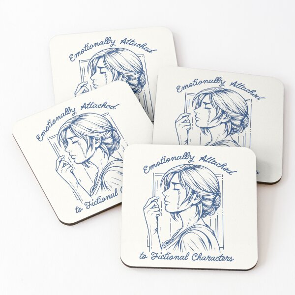 Item preview, Emotionally Attached to Fictional Characters Book Lover Bookish girl Gift Idea  designed and sold by Wolka.