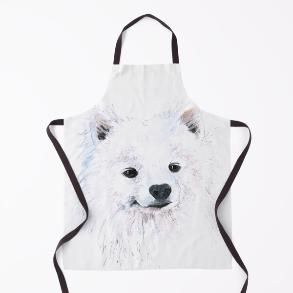 Item preview, Young Samoyed – Portrait – hand drawing, watercolor, sketch designed and sold by un-artiges.