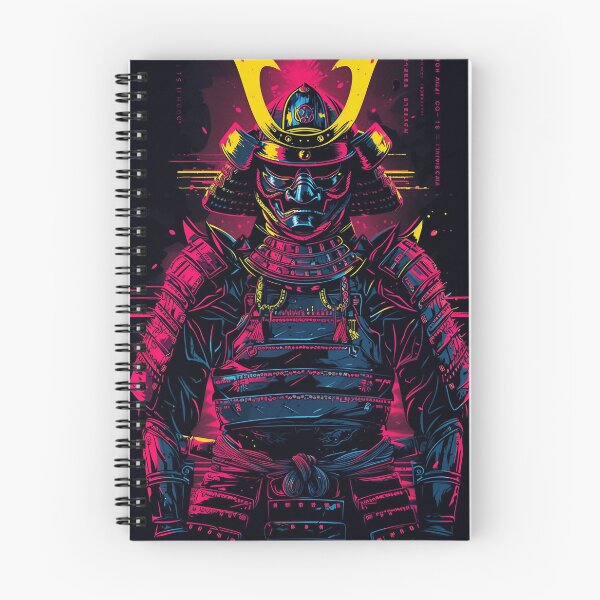 Item preview, Neon Samurai Vigil: Cyberpunk Shogun Illustration designed and sold by ShogunStyle.