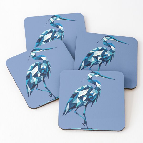 Item preview, A Geometric Great Blue Heron Art Design designed and sold by SandbarTees.