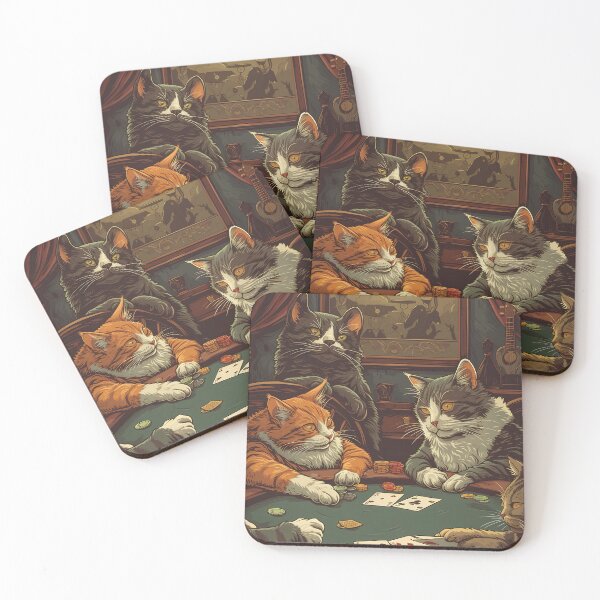 Item preview, Cats Playing Poker Game designed and sold by GoverArt.