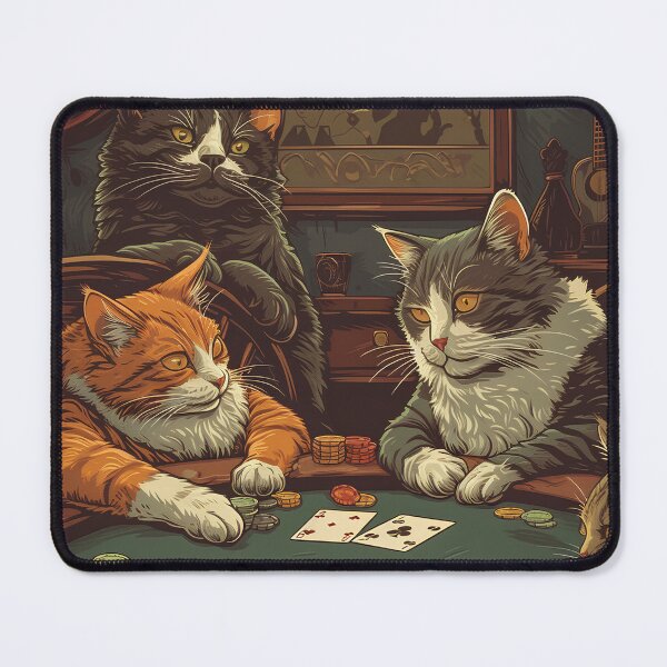 Item preview, Cats Playing Poker Game designed and sold by GoverArt.
