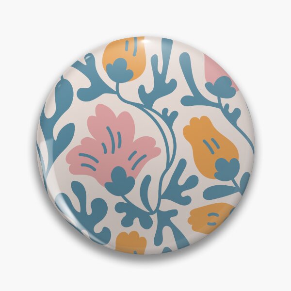 Item preview, Wavy pastel flowers  designed and sold by FatBirdie.
