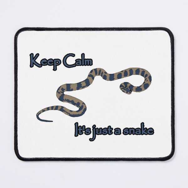 Item preview, Keep calm it's just a snake (drawing) designed and sold by Spider-Seeker.