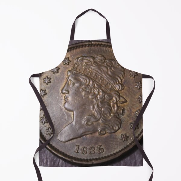 Item preview, 1835 Classic Head Half Cent AU designed and sold by coinsxcrochet.