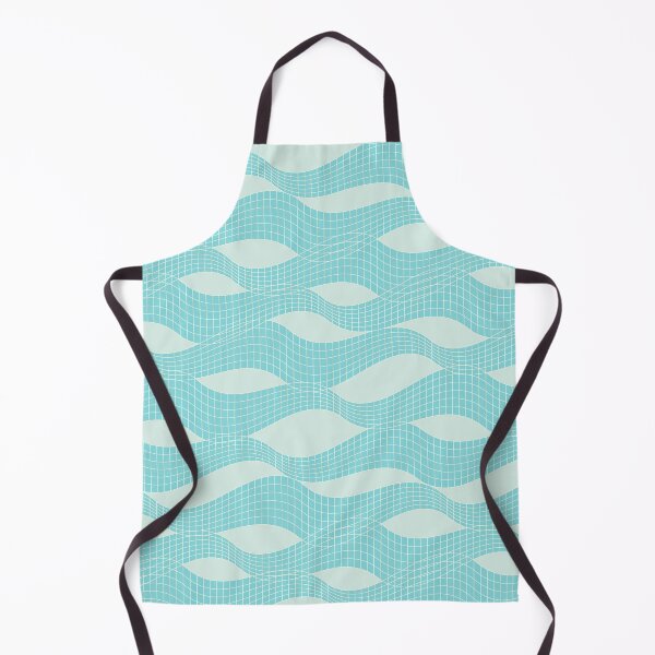 Item preview, Tennis net with blue pool sea glass waves pattern designed and sold by marufemia.